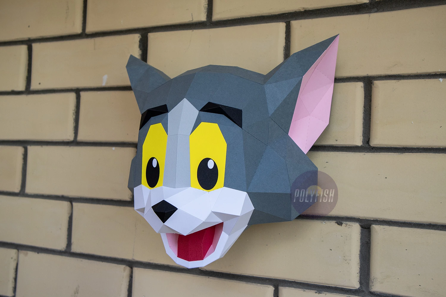 Tom And Jerry PDF Template Low Poly Paper Sculpture DIY Pepakura