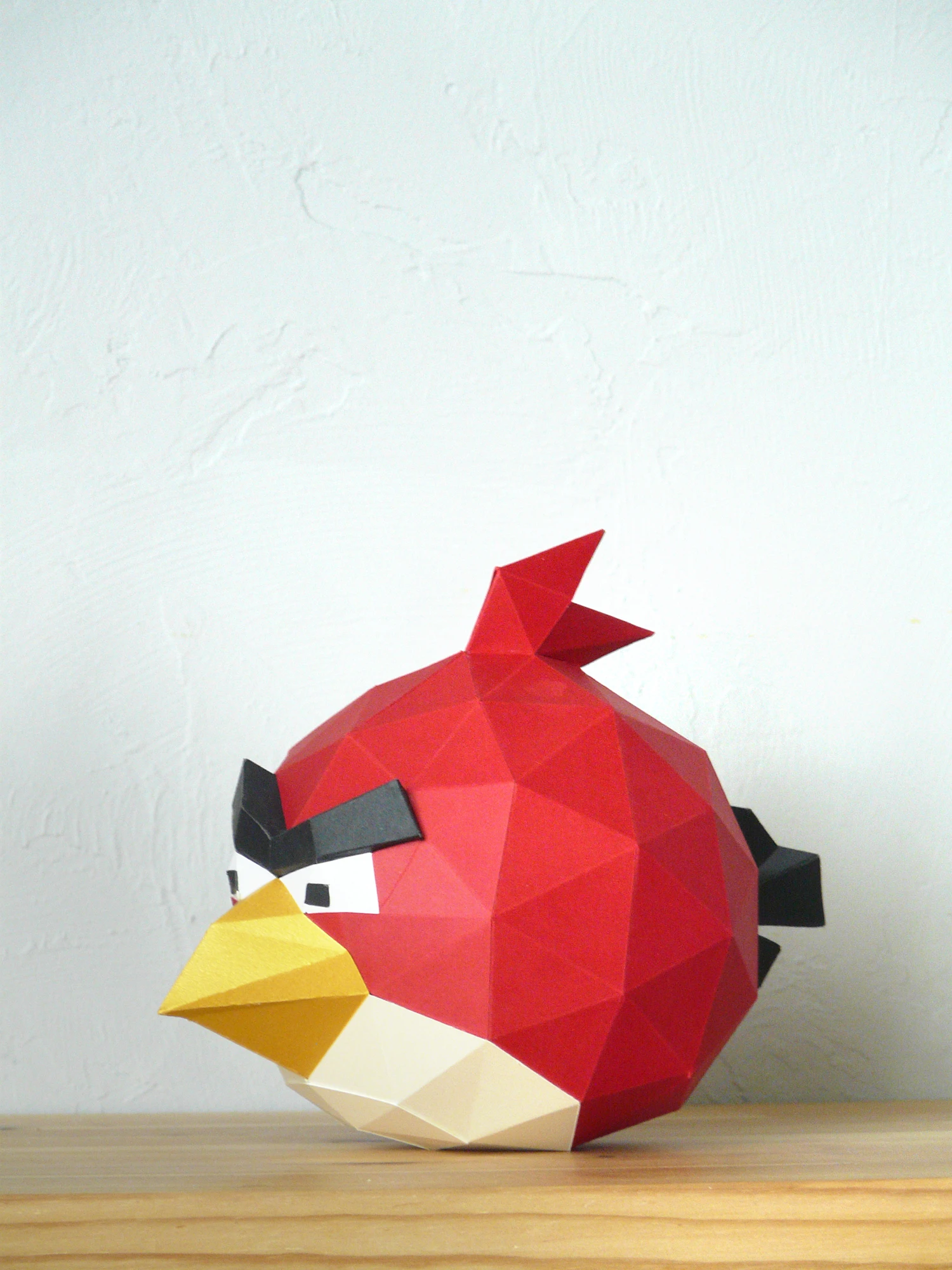 DIY 3d papercraft Angry Bird Red PDF Templates Low Poly SweetHeartyThings