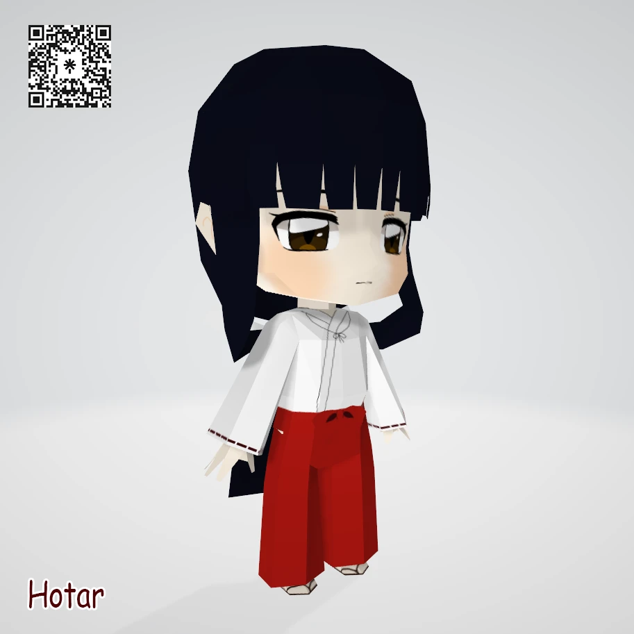 [InuYasha] Kikyo Chibi Papercraft