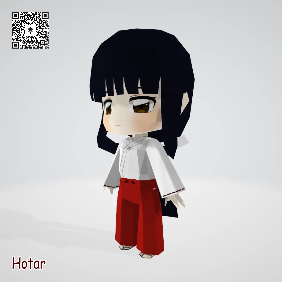 [InuYasha] Kikyo Chibi Papercraft