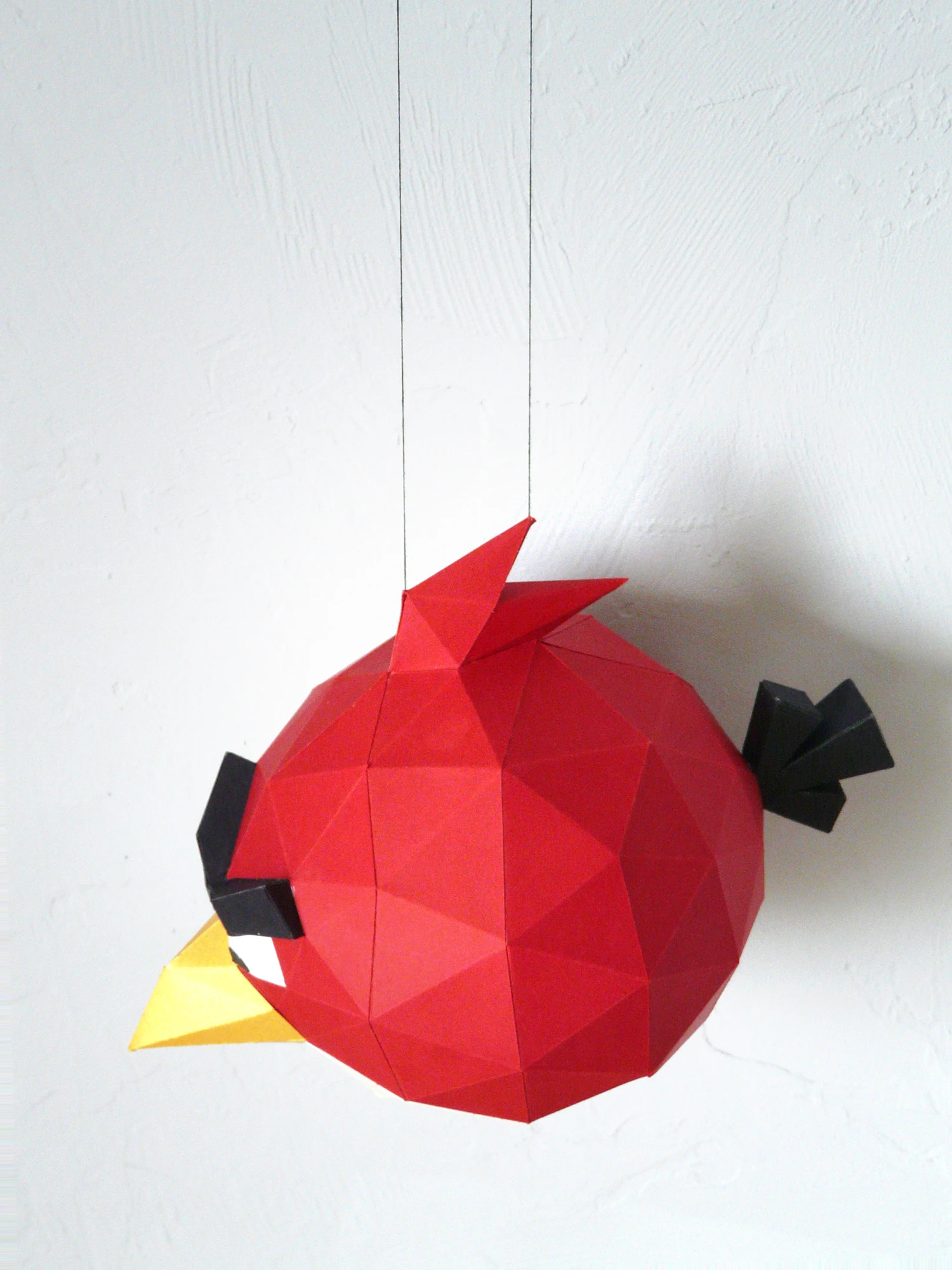 DIY 3d papercraft Angry Bird Red PDF Templates Low Poly SweetHeartyThings