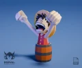 ONE PIECE WINE BARREL BOX MONKEY D.LUFFY, Papercraft, Template, DIY, Paper, Low Poly, Cute, Kawaii, 3D Model, Pdf Low Poly, Kids Toy