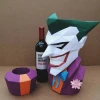 Joker WineBox Papercraft , PDF Template, DIY 3d Model, FanArt, Paper Sculpture, Low Poly, Pepakura, Craft, Manualidad, Arte de Papel