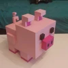 Lowpoly 3D Pig Papercraft Template: DIY Birthday Decor (PDF)