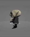 Dracula Low Poly Papercraft Template | DIY 3D Vampire Paper Model | Halloween Decor Pattern | Unique Gift for Horror Movie Fans