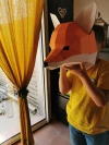 Renardo (Fox Head) Papercraft, Lowpoly Papercraft, Fovea - Papercraft - Nonitt