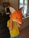 Renardo (Fox Head) Papercraft, Lowpoly Papercraft, Fovea - Papercraft - Nonitt