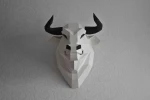 Angry Trophy Papercraft Template - Low Poly, Pepakura PDF, DIY Handmade, Home Decoration, Creative Gifts Angry Trophy Papercraft Template - Low Poly, Pepakura PDF, DIY Handmade, Home Decoration, Creative Gifts