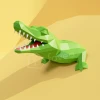 Croco Mural (Wall Crocodile) Papercraft, Lowpoly Papercraft, Fovea - Papercraft - Nonitt