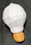 Ampoule (Bulb) Papercraft, Lowpoly Papercraft, Fovea - Papercraft - Nonitt
