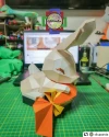 Bunny 3 Papercraft, Low Poly Bunny, Low poly animal, Paper Rabbit, Easter egg, Easter Bunny. Comes with Bonus, Basketball
