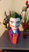 Joker WineBox Papercraft , PDF Template, DIY 3d Model, FanArt, Paper Sculpture, Low Poly, Pepakura, Craft, Manualidad, Arte de Papel