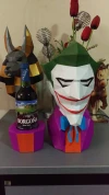 Joker WineBox Papercraft , PDF Template, DIY 3d Model, FanArt, Paper Sculpture, Low Poly, Pepakura, Craft, Manualidad, Arte de Papel