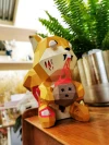 Cucureuil Halloween (Squirrel Dead by Chestnut) Papercraft, Lowpoly Papercraft, Fovea - Papercraft - Nonitt
