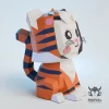 CATIGER, Papercraft, Template, DIY, Paper, Low Poly, Cute, Kawaii, 3D Model, Pdf Low Poply, Kids Toy