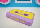 Low Poly Boombox Papercraft Template | DIY 3D Retro Cassette Player Sculpture | 80s Vibe & Music Decor