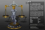 Zodiac Statue Libra (September 23 – October 22) Low Poly Papercraft, DIY 3D Paper Model for Creative Home Decoration