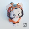 CATIGER, Papercraft, Template, DIY, Paper, Low Poly, Cute, Kawaii, 3D Model, Pdf Low Poply, Kids Toy