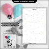 Flying Panda with Balloons 3D Papercraft Template (PDF)