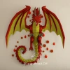 Dragon Sleeping Beauty, Dragón Mítico, Mythical Dragon PDF Template, DIY 3d Model, FanArt, Paper Sculpture, Low Poly, Pepakura, Craft, Manualidad, Paper Art