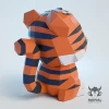CATIGER, Papercraft, Template, DIY, Paper, Low Poly, Cute, Kawaii, 3D Model, Pdf Low Poply, Kids Toy