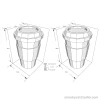 Coffee cup - 3D Papercraft template Digital