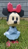 Minnie Mouse Papercraft, Lowpoly Papercraft, Fovea - Papercraft - Nonitt