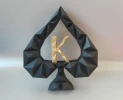 King of Spades Crown 3D Wall Decor Low poly Papercraft, DIY, PDF