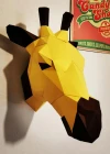Girafe (Giraffe Head) Papercraft, Lowpoly Papercraft, Fovea - Papercraft - Nonitt