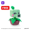 Plant Peashooter, Plants vs. Zombies, PopCap Games Papercraft Low Poly 3d DIY Kenart10 Plant Peashooter, Plants vs. Zombies, PopCap Games Papercraft Low Poly 3d DIY Kenart10