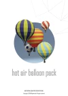 Papercraft 3D Hot Air Balloon Pack Pepakura Low Poly Paper Sculpture