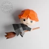 R Weasley Potter Model 3D papercraft, Lowpoly Papercraft, Pepekura PDF files download