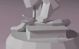 Themis PDF Template, Low Poly, Paper Sculpture, DIY, Pepakura Pattern, Handmade, Papercraft, Lowpoly, Lowpoly Papercraft