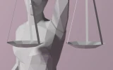 Themis PDF Template, Low Poly, Paper Sculpture, DIY, Pepakura Pattern, Handmade, Papercraft, Lowpoly, Lowpoly Papercraft