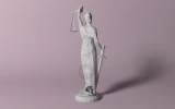 Themis PDF Template, Low Poly, Paper Sculpture, DIY, Pepakura Pattern, Handmade, Papercraft, Lowpoly, Lowpoly Papercraft