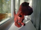 Dinosaur T-Rex PDF Template, Low Poly, Paper Sculpture, DIY, Pepakura Pattern, Handmade, Papercraft, Lowpoly, Lowpoly Papercraft