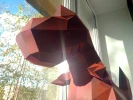 Dinosaur T-Rex PDF Template, Low Poly, Paper Sculpture, DIY, Pepakura Pattern, Handmade, Papercraft, Lowpoly, Lowpoly Papercraft