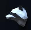 Raccoon Head Papercraft Low Poly Decoration, PDF Template, DIY Paper 3D CumulusCraft