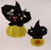 Black Cat Witch Hat Pumpkin Wall Papercraft Template - Low Poly, Pepakura PDF, DIY Handmade, Home Decoration, Creative Gifts Black Cat Witch Hat Pumpkin Wall Papercraft Template - Low Poly, Pepakura PDF, DIY Handmade, Home Decoration, Creative Gifts