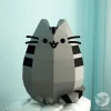 Pusheen Cat - Michi - Gato Papercraft PDF Template DIY 3d Model FanArt Paper Sculpture Low Poly Pepakura Craft Manualidad Papel