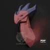 Dragon Papercraft Low Poly Decoration, PDF Template, DIY Paper 3D CumulusCraft