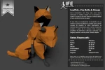 Fox Delta & Omega - Family Fox Low Poly Papercraft, DIY 3D Paper Model for Creative Home Decoration