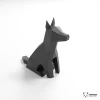 Dog Papercraft, 3D Paper Sculpture, Low Poly Papercraft