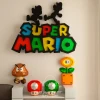 Super Mario Wall Hanging, DIY, Papercraft, PDF, Low Poly, 3D model, Craft, Paper, Mario, Retro Game, Nes, Snes, GBA, Gb, Room Decor