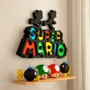 Super Mario Wall Hanging, DIY, Papercraft, PDF, Low Poly, 3D model, Craft, Paper, Mario, Retro Game, Nes, Snes, GBA, Gb, Room Decor