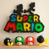 Super Mario Wall Hanging, DIY, Papercraft, PDF, Low Poly, 3D model, Craft, Paper, Mario, Retro Game, Nes, Snes, GBA, Gb, Room Decor