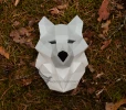 Wolf Totem Low Poly Papercraft, Paper Sculpture, Low Poly PDF Template, DIY Decor & Gift