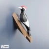 Woodpecker Papercraft, DIY Wall Decor, Low Poly Papercraft