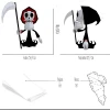 The Grim, The Grim Adventures of Billy and Mandy PDF Templates, DIY 3D Model, Papercraft, PDF, Low Poly, 3D model, Craft, Paper, Pepakura