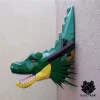 Low Poly Shenron Dragon Head Papercraft Template | DIY 3D Geometric Shen Long Wall Sculpture | Anime Dragon Ball Z Decor